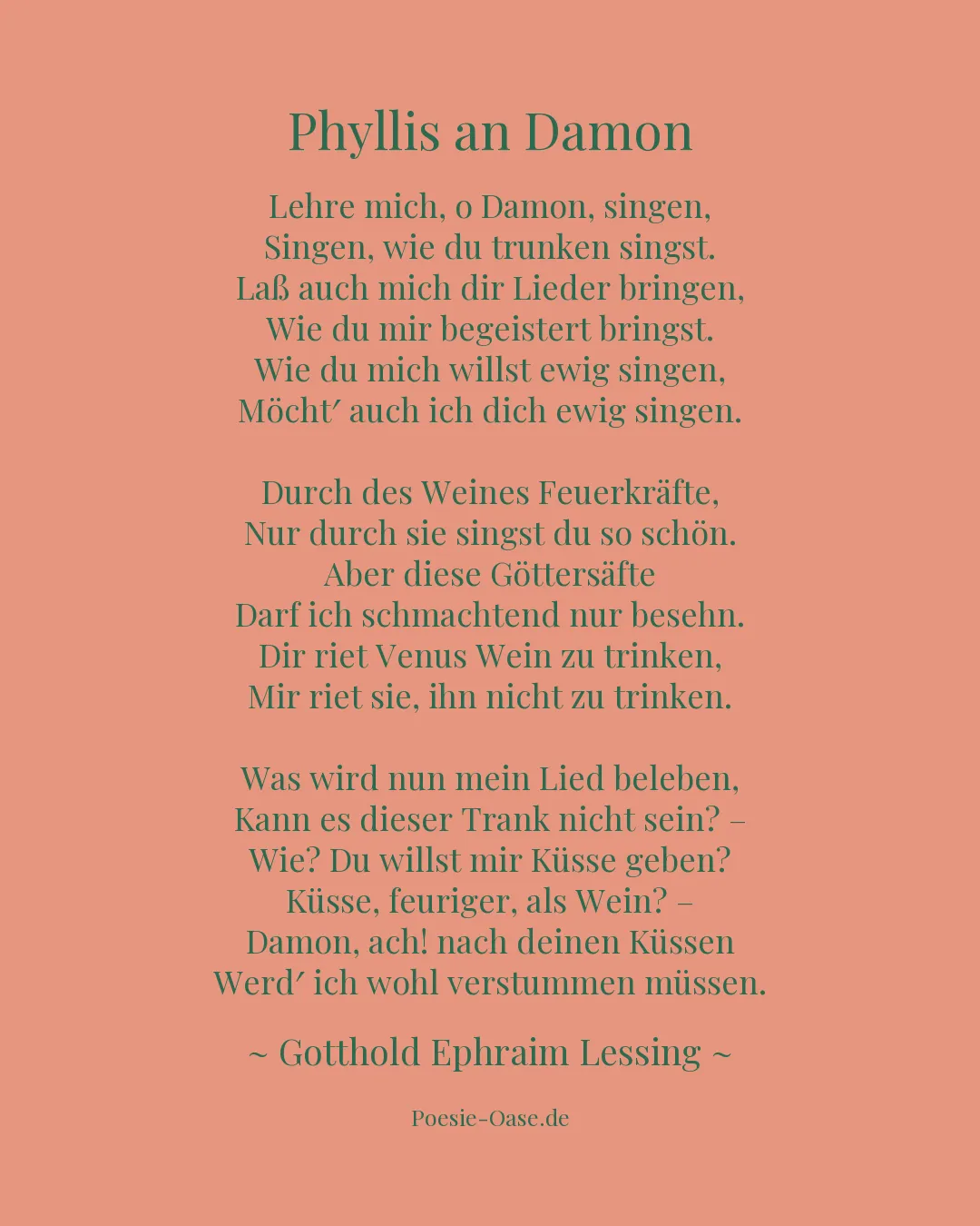 Illustration zu Phyllis an Damon