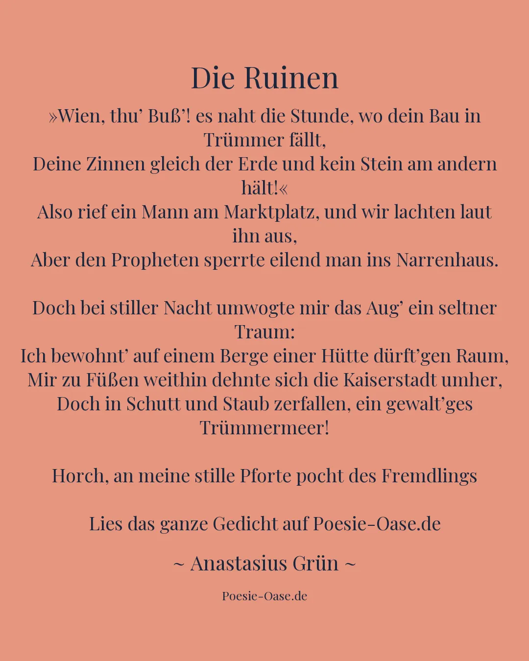 Illustration zu Die Ruinen