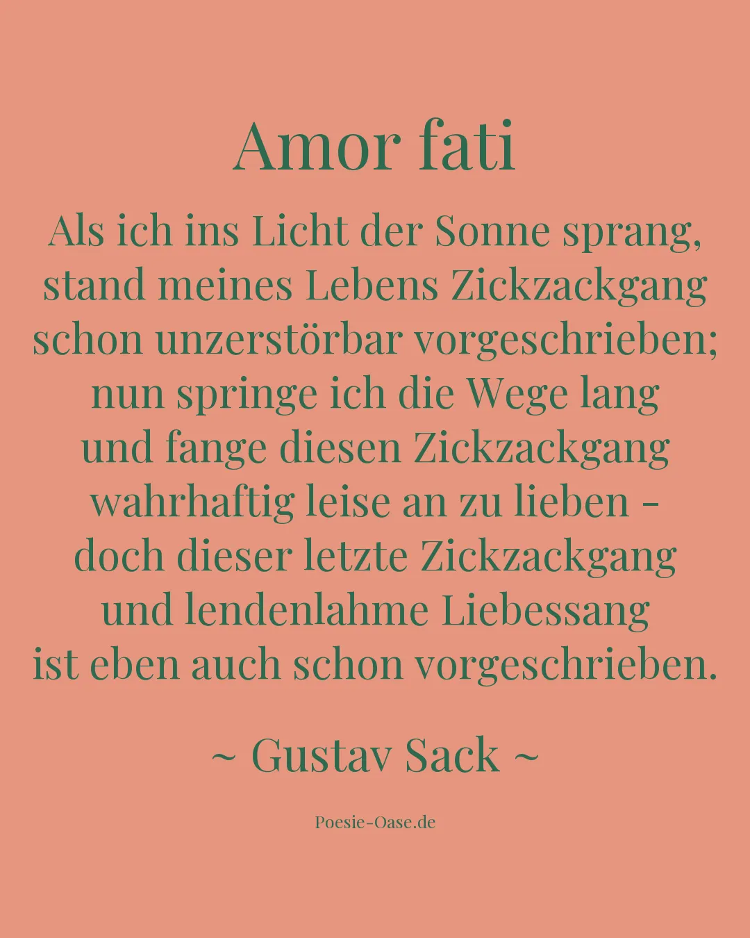 Illustration zu Amor fati