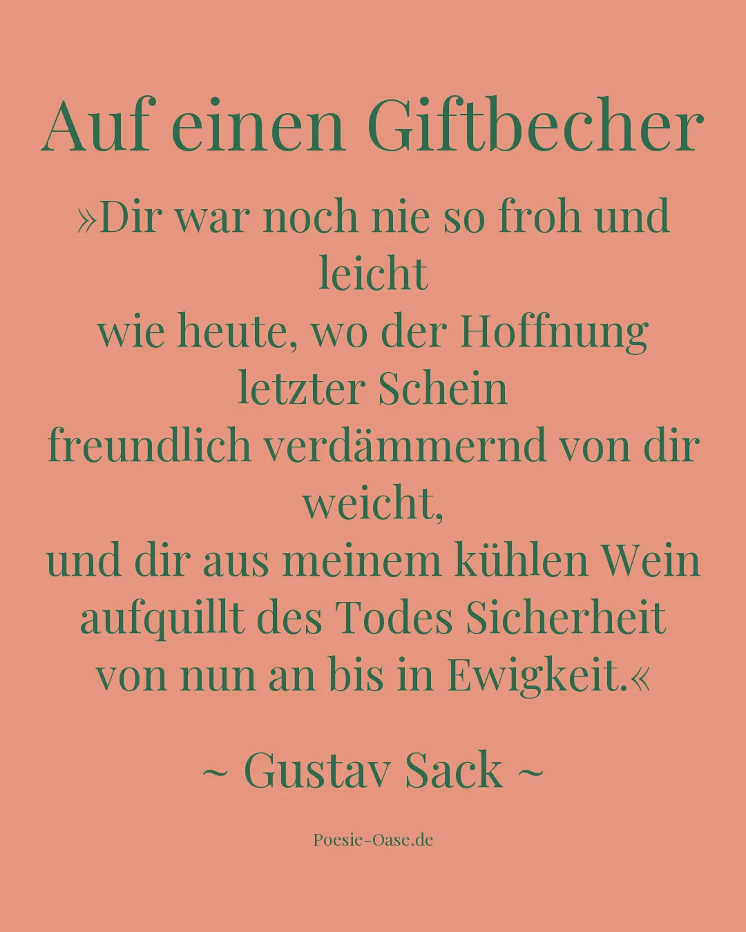 Illustration zu Auf einen Giftbecher