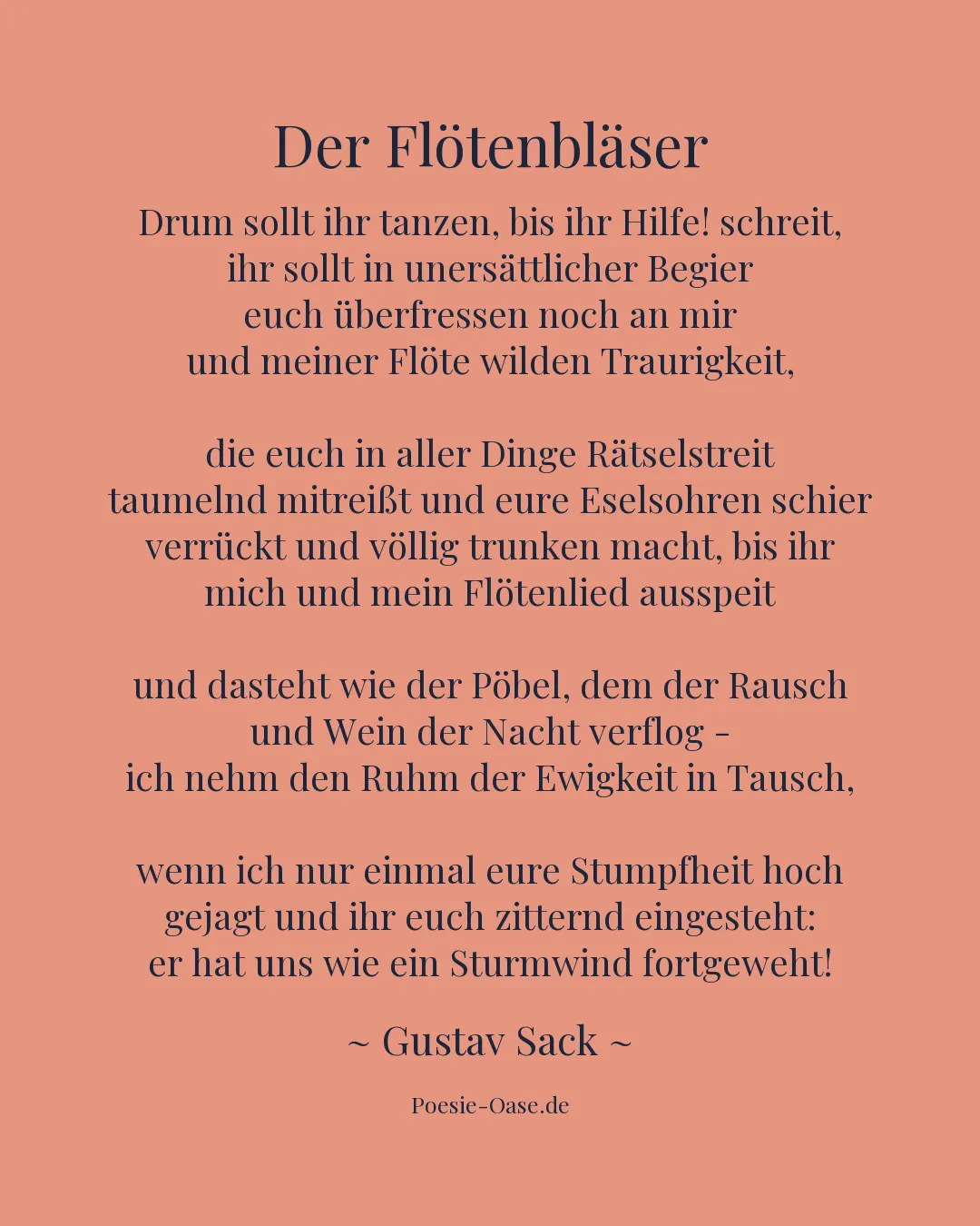 Illustration zu Der Flötenbläser