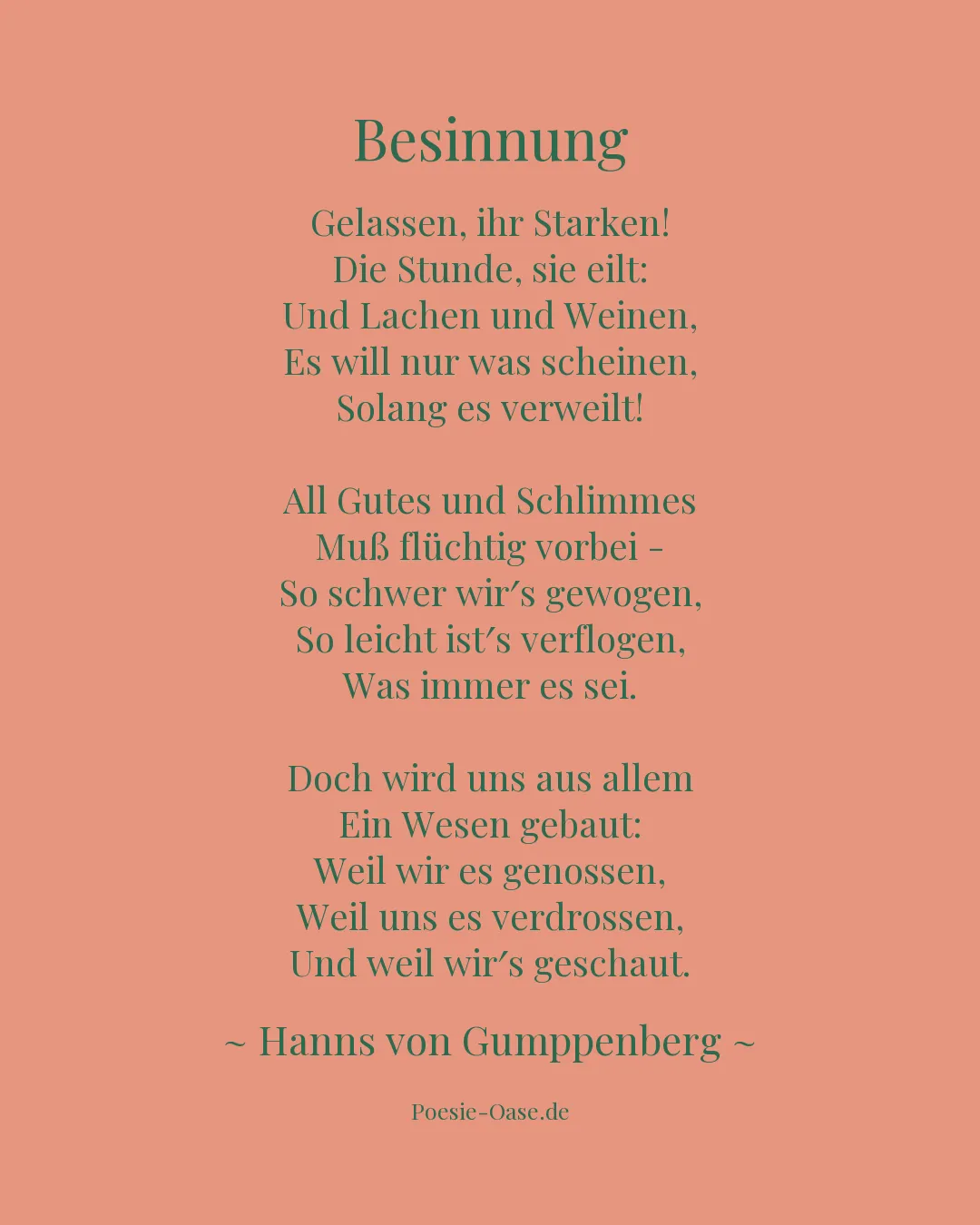 Illustration zu Besinnung