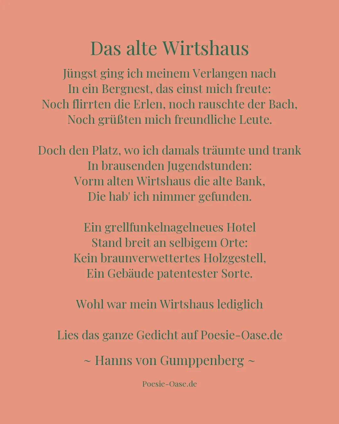 Illustration zu Das alte Wirtshaus