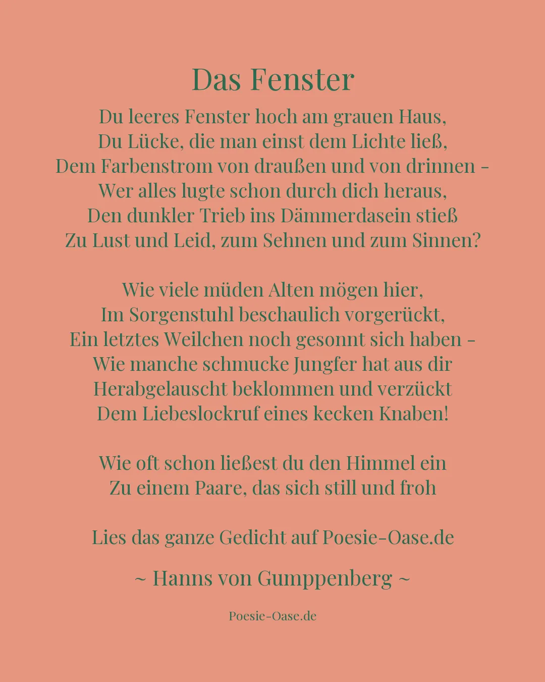 Illustration zu Das Fenster
