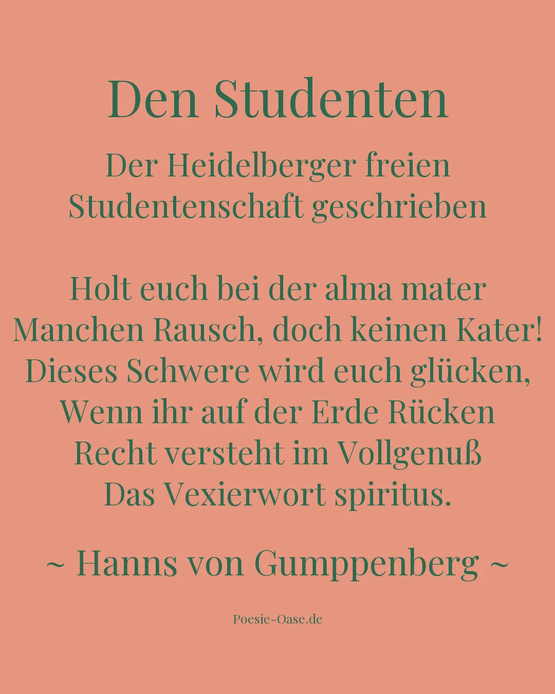 Illustration zu Den Studenten