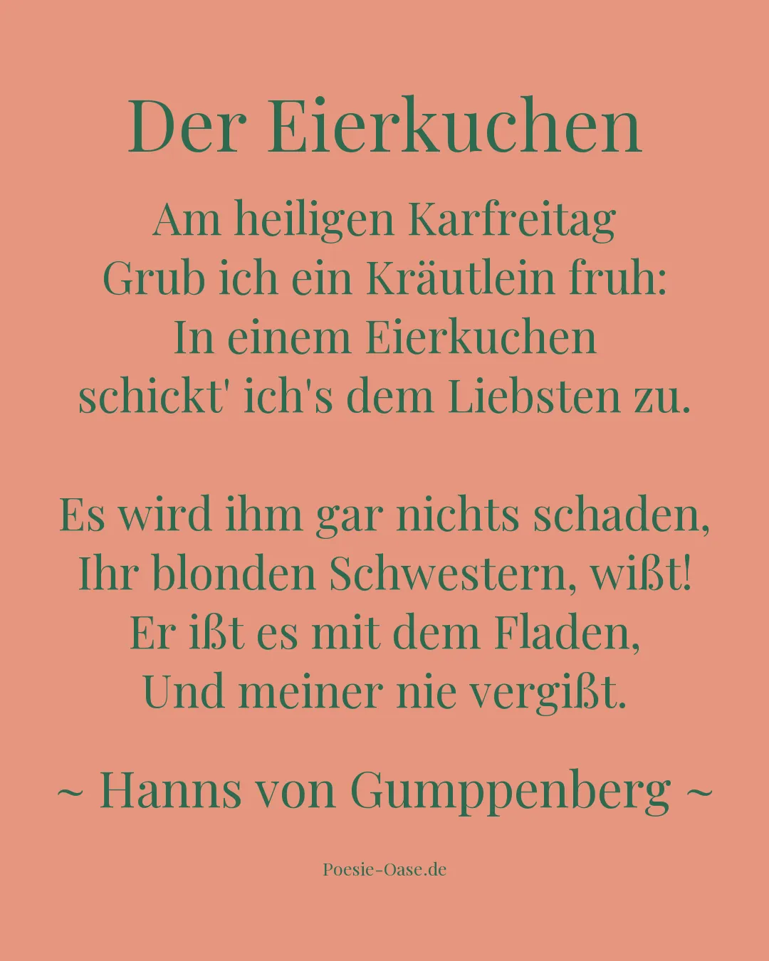 Illustration zu Der Eierkuchen