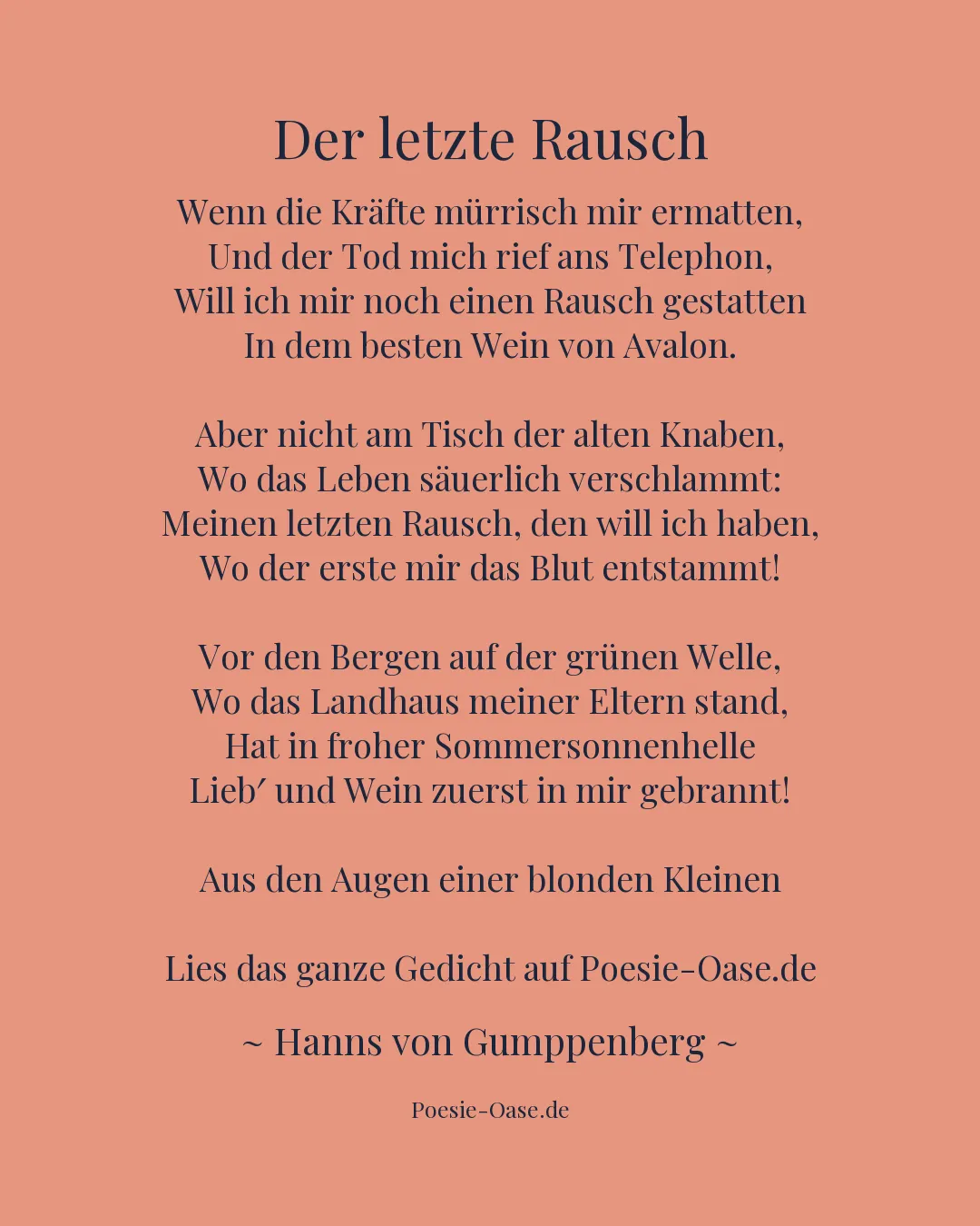Illustration zu Der letzte Rausch