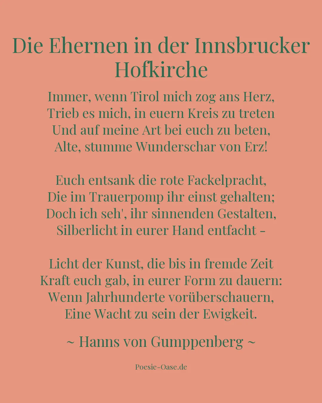 Illustration zu Die Ehernen in der Innsbrucker Hofkirche