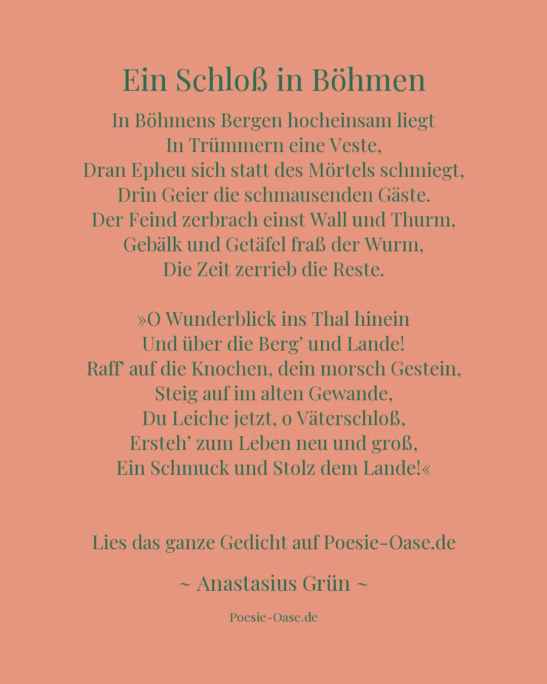 Illustration zu Ein Schloß in Böhmen