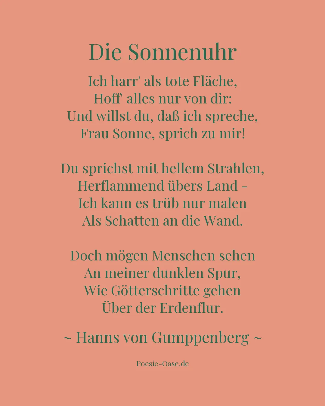 Illustration zu Die Sonnenuhr