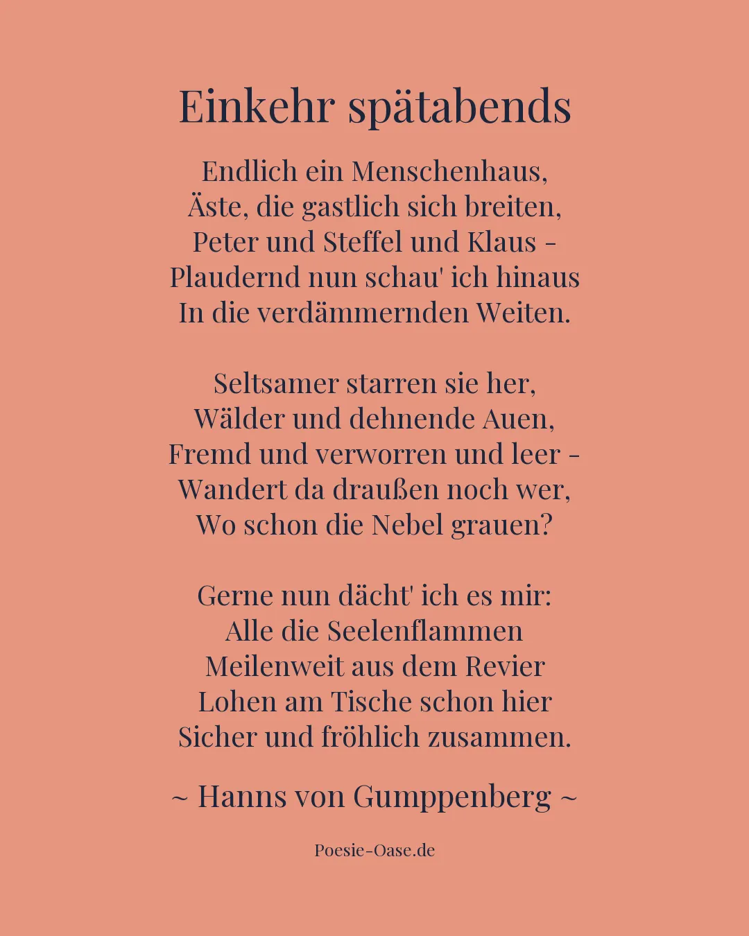 Illustration zu Einkehr spätabends