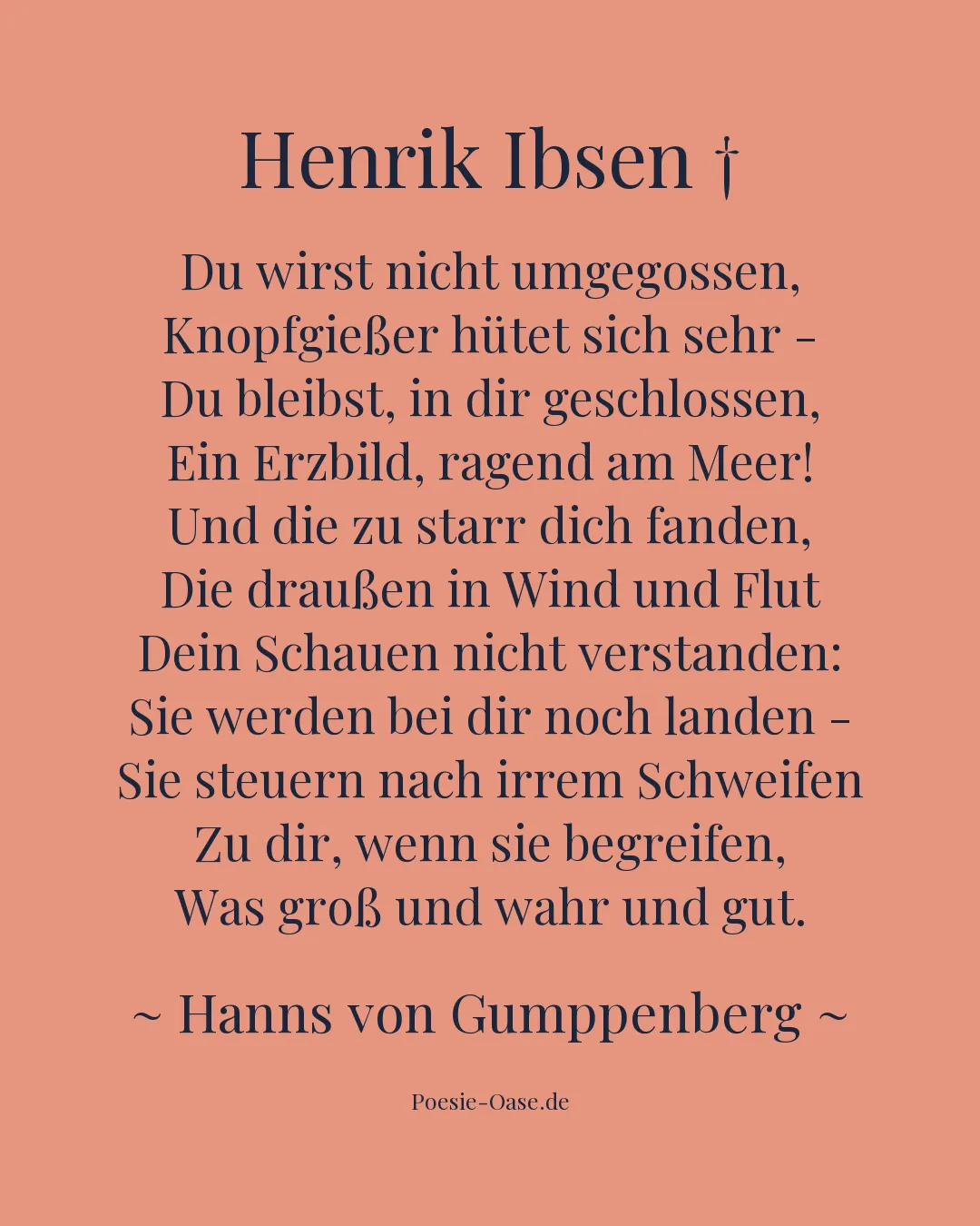 Illustration zu Henrik Ibsen †