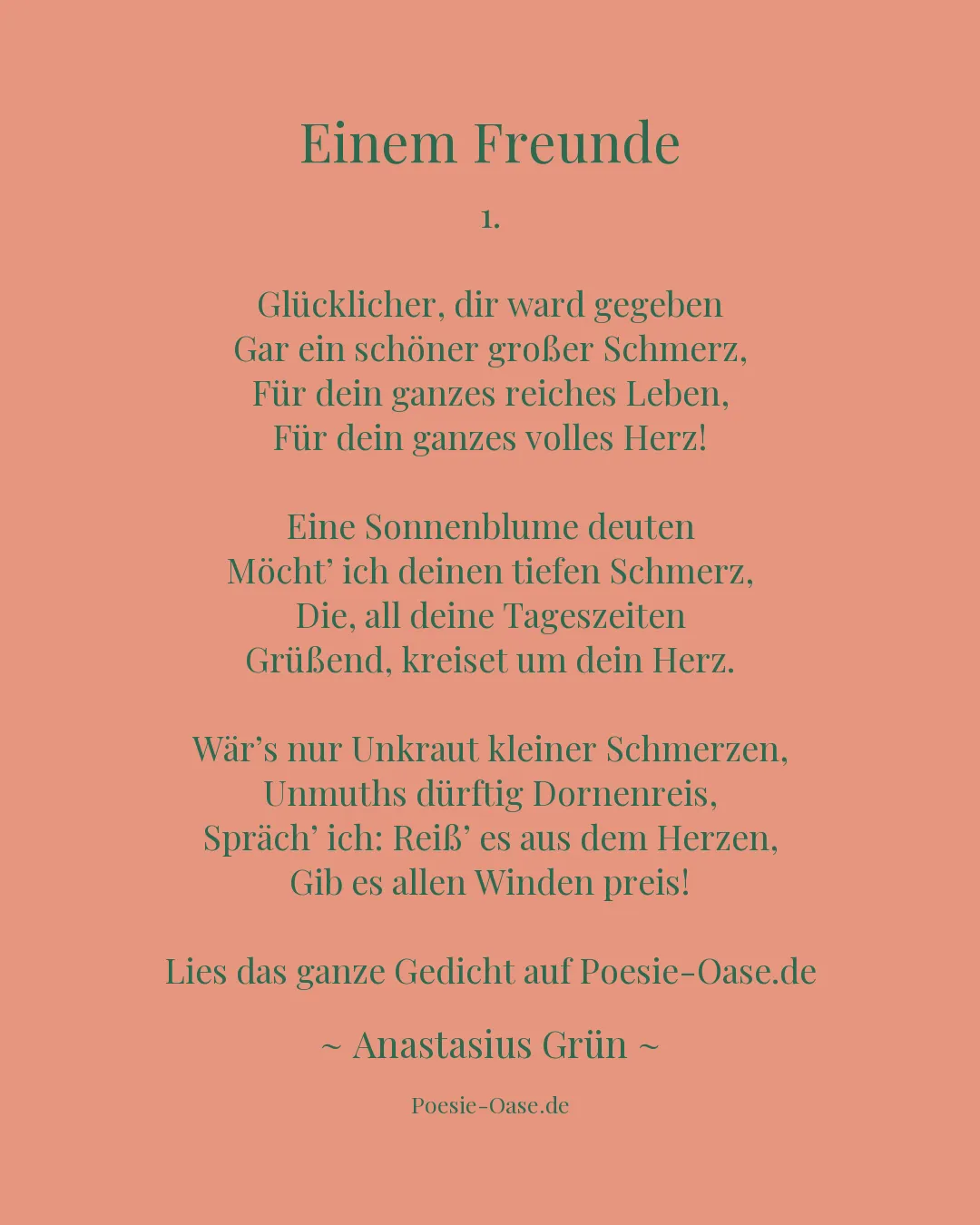 Illustration zu Einem Freunde