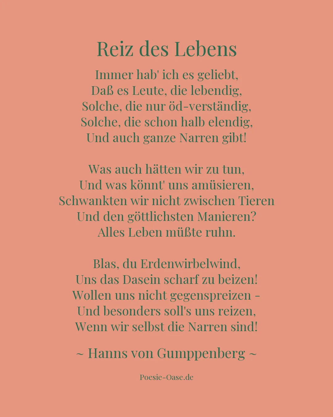 Illustration zu Reiz des Lebens