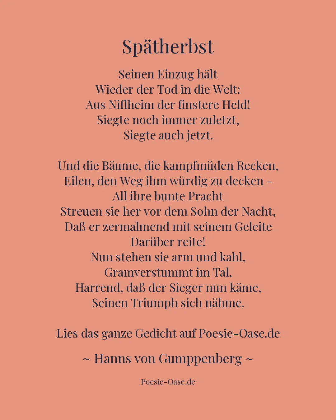 Illustration zu Spätherbst