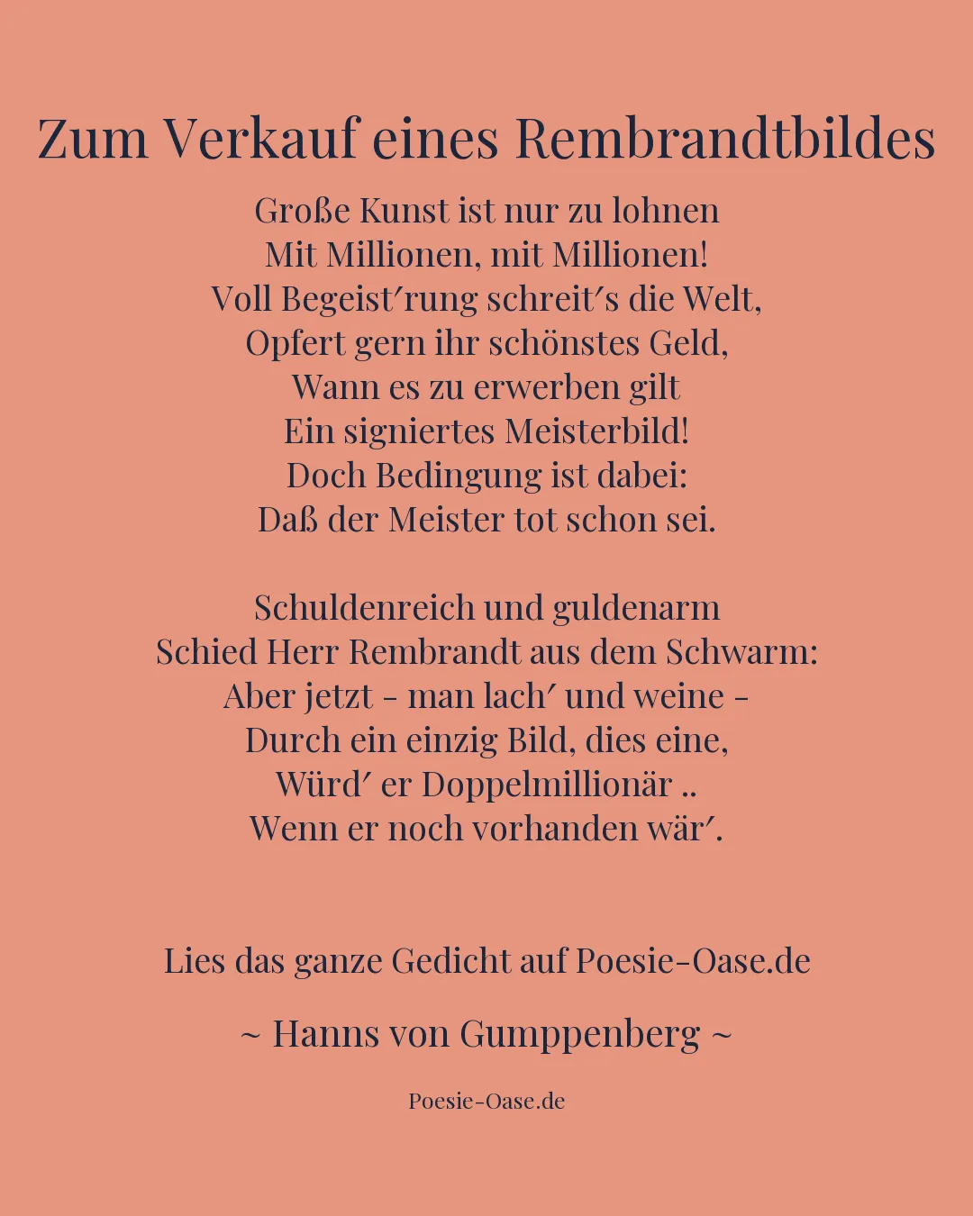 Illustration zu Zum Verkauf eines Rembrandtbildes