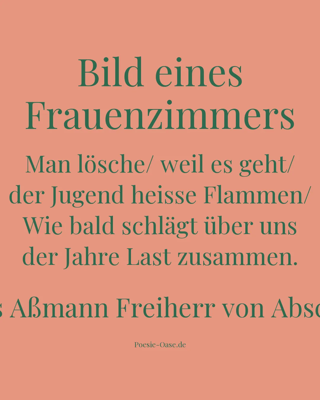 Illustration zu Bild eines Frauenzimmers