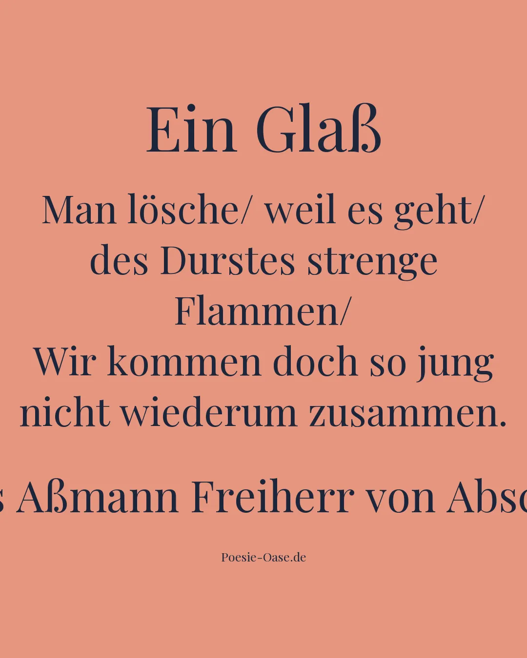 Illustration zu Ein Glaß