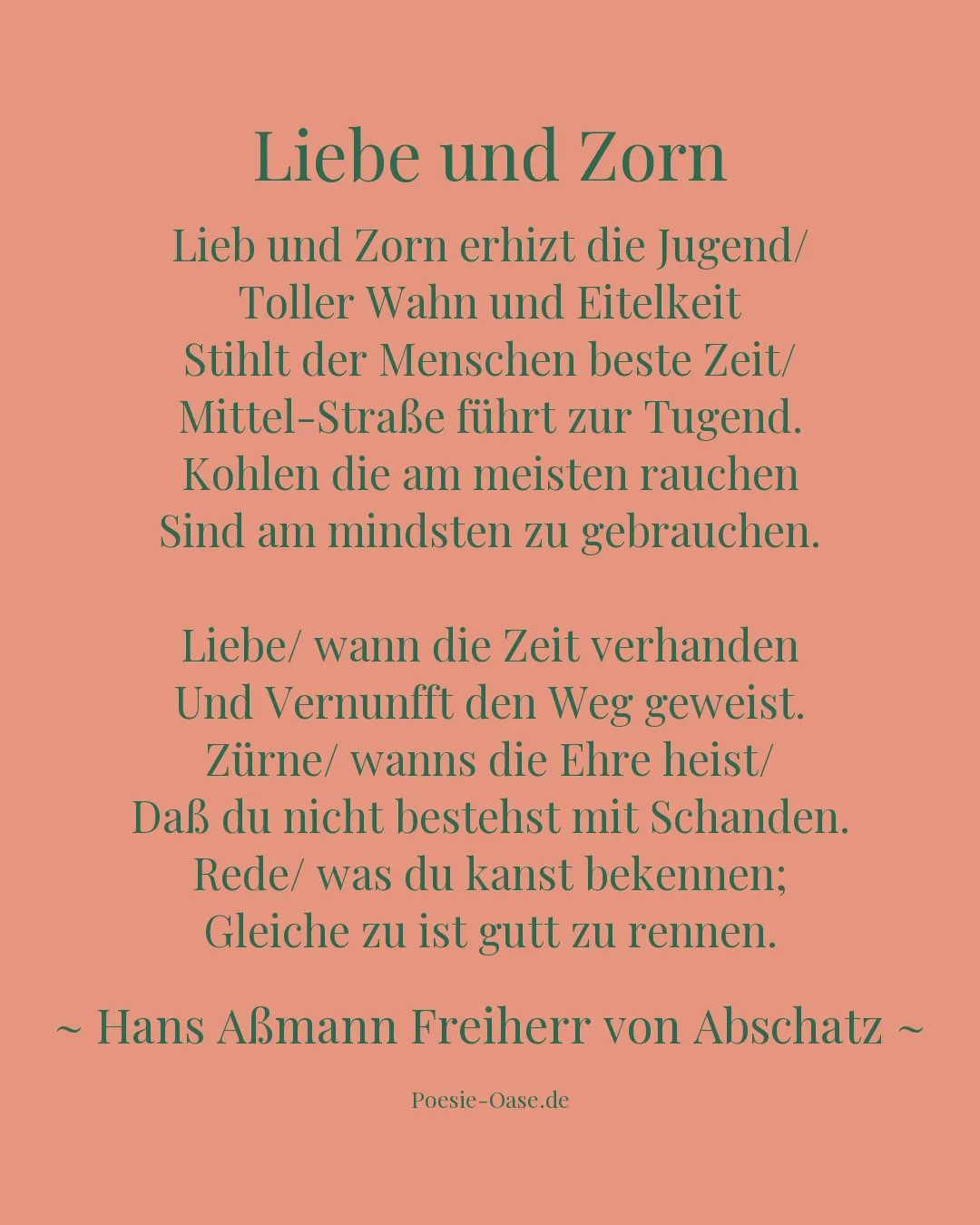Illustration zu Liebe und Zorn