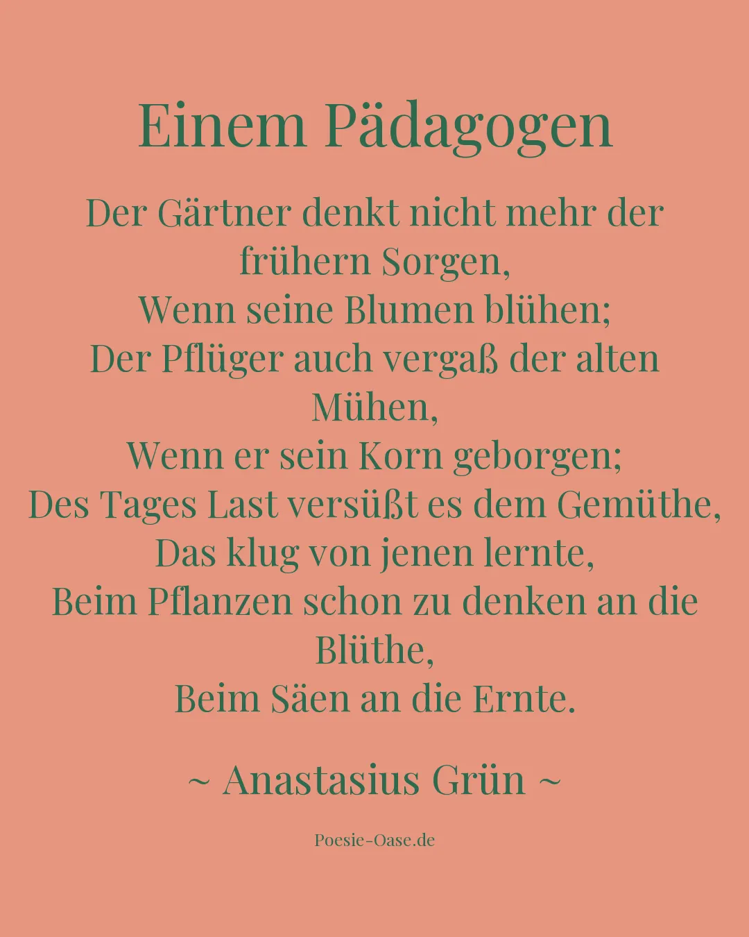 Illustration zu Einem Pädagogen