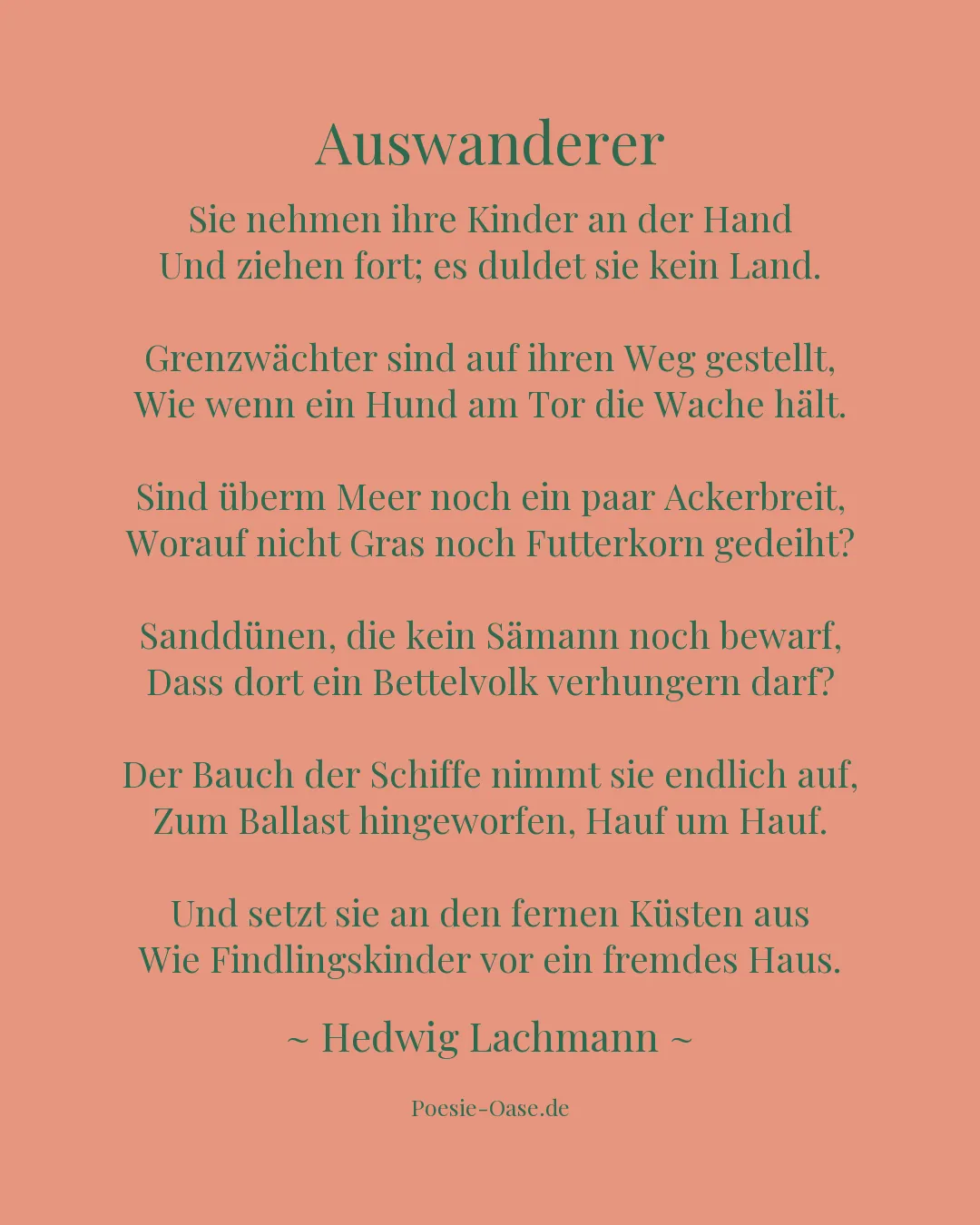 Illustration zu Auswanderer