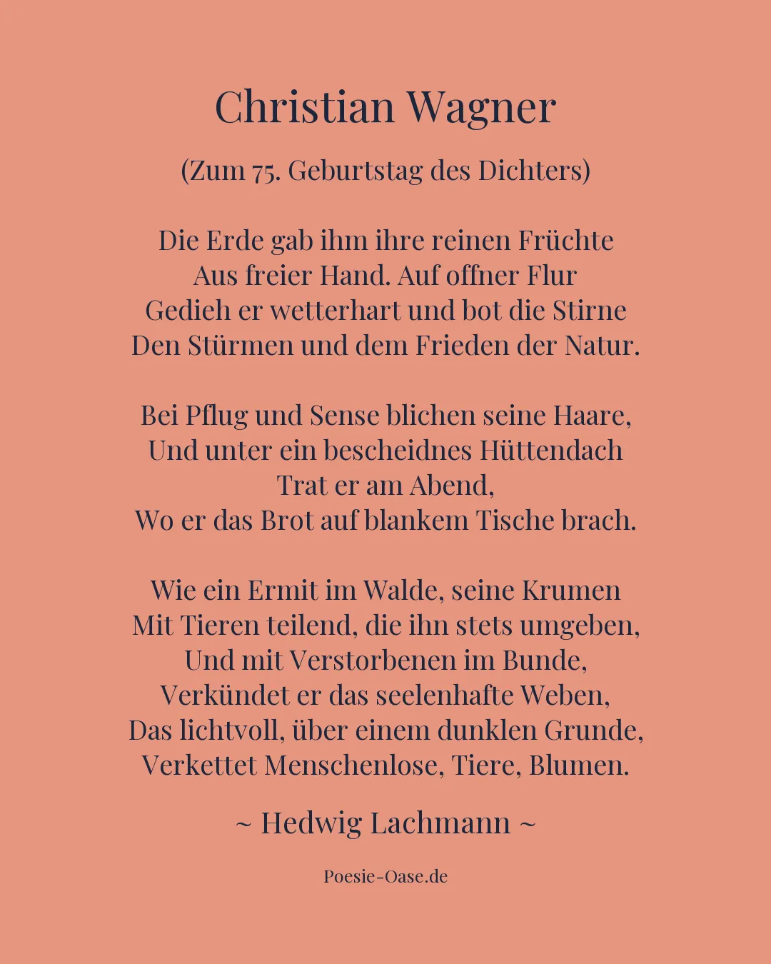 Illustration zu Christian Wagner