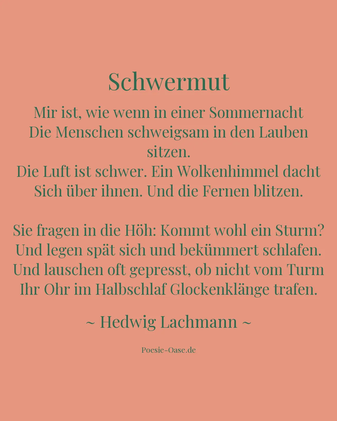 Illustration zu Schwermut