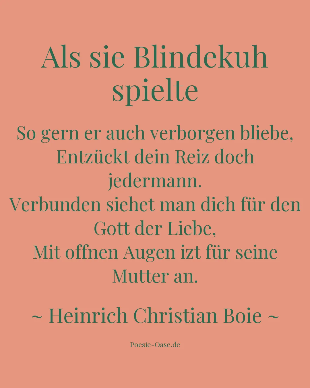 Illustration zu Als sie Blindekuh spielte