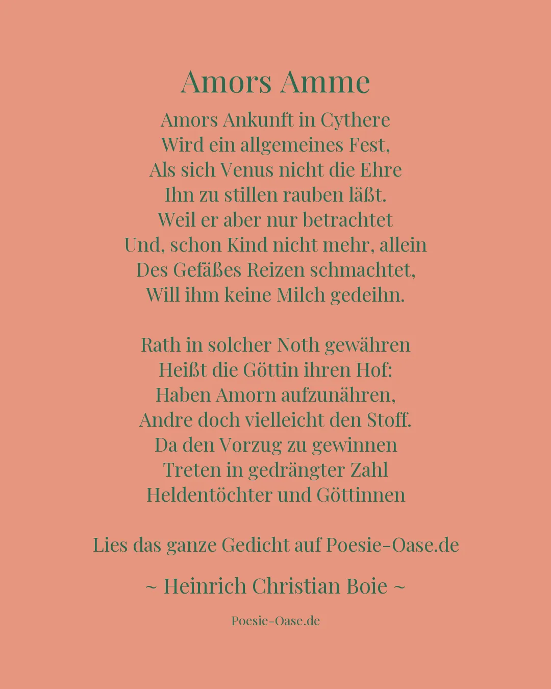 Illustration zu Amors Amme