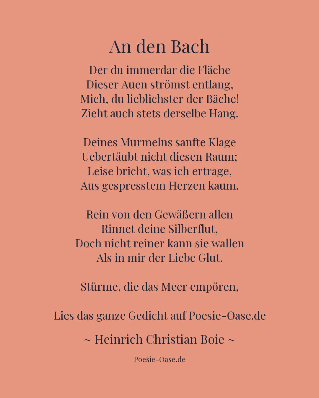 Illustration zu An den Bach