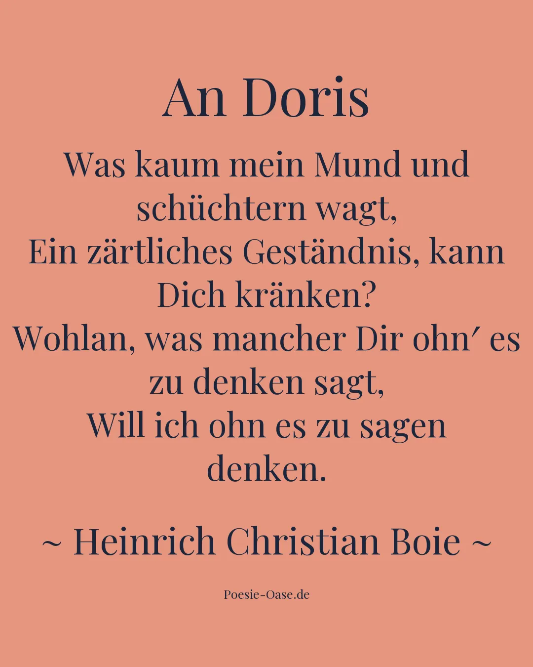 Illustration zu An Doris