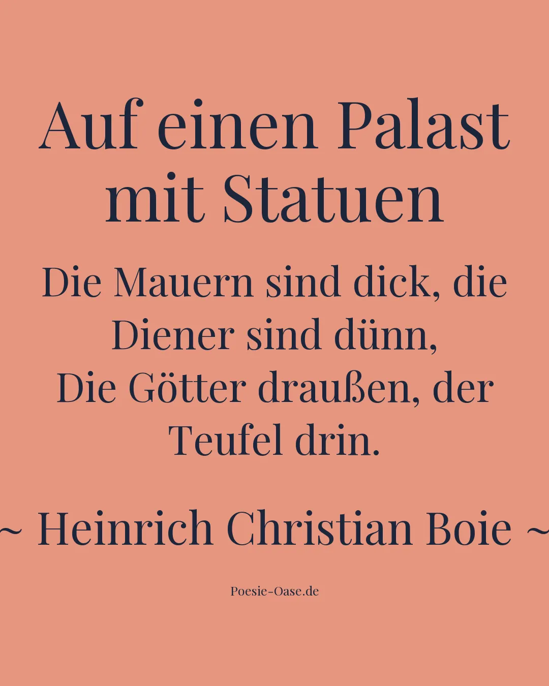 Illustration zu Auf einen Palast mit Statuen