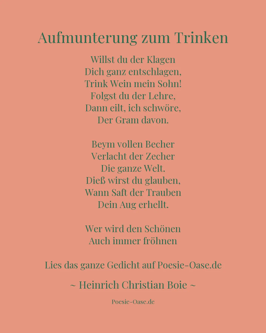 Illustration zu Aufmunterung zum Trinken