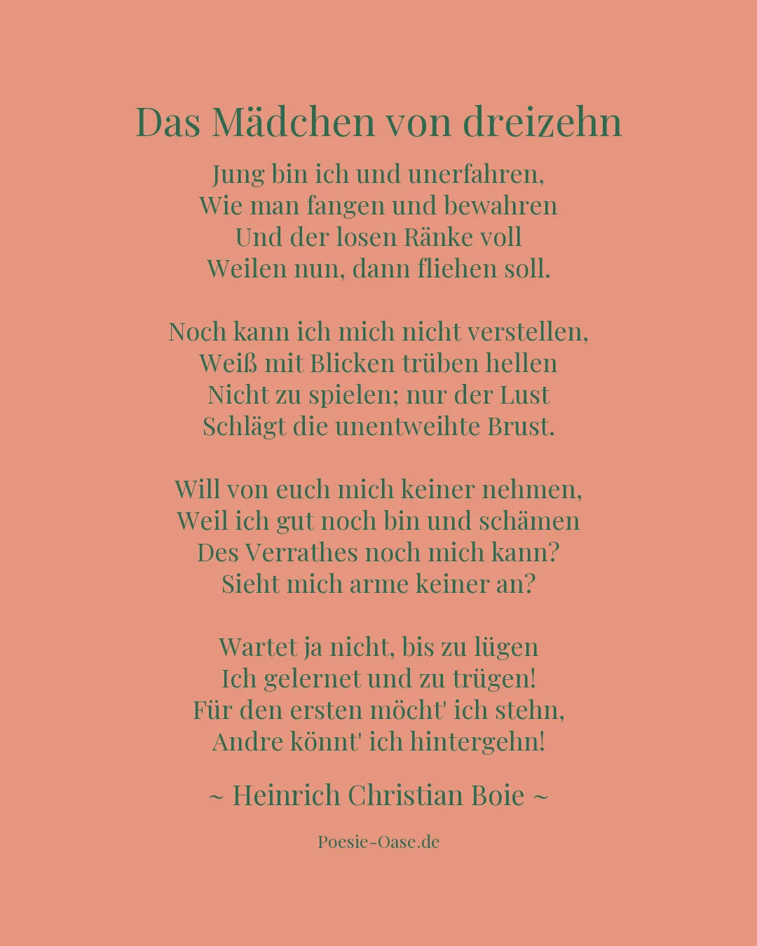 Illustration zu Das Mädchen von dreizehn