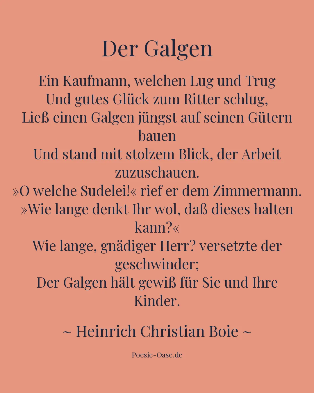 Illustration zu Der Galgen