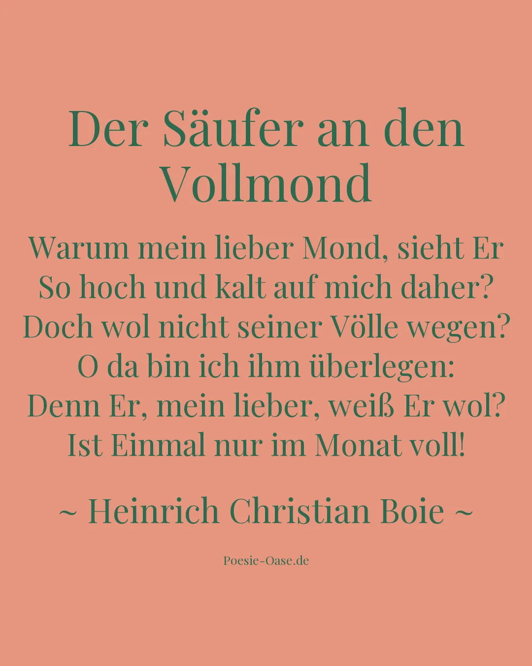 Illustration zu Der Säufer an den Vollmond