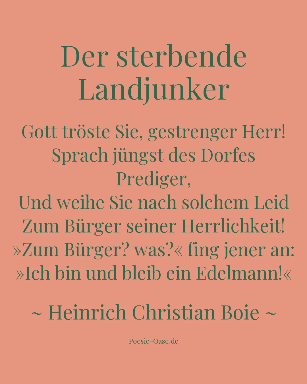 Illustration zu Der sterbende Landjunker