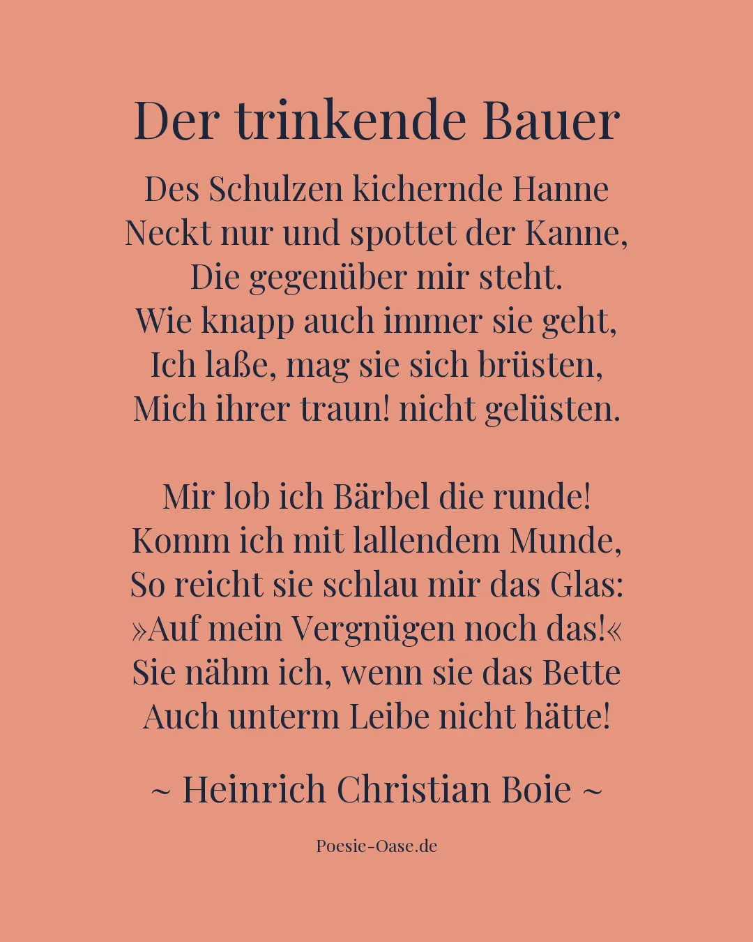 Illustration zu Der trinkende Bauer