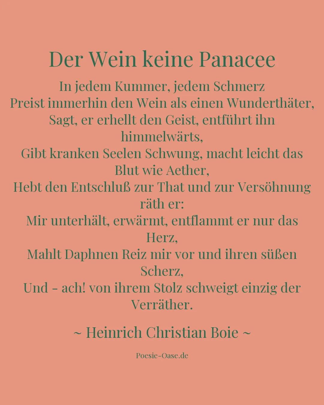 Illustration zu Der Wein keine Panacee
