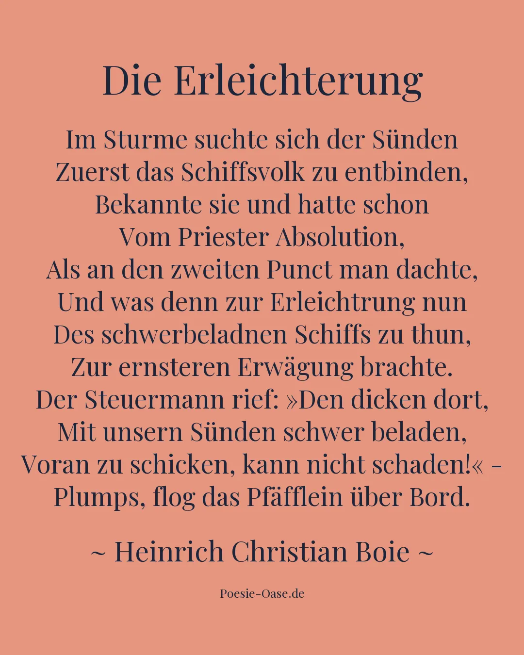 Illustration zu Die Erleichterung