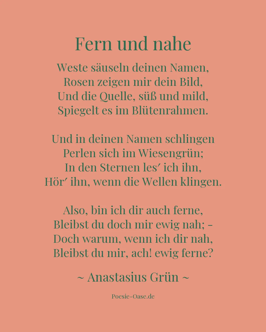 Illustration zu Fern und nahe