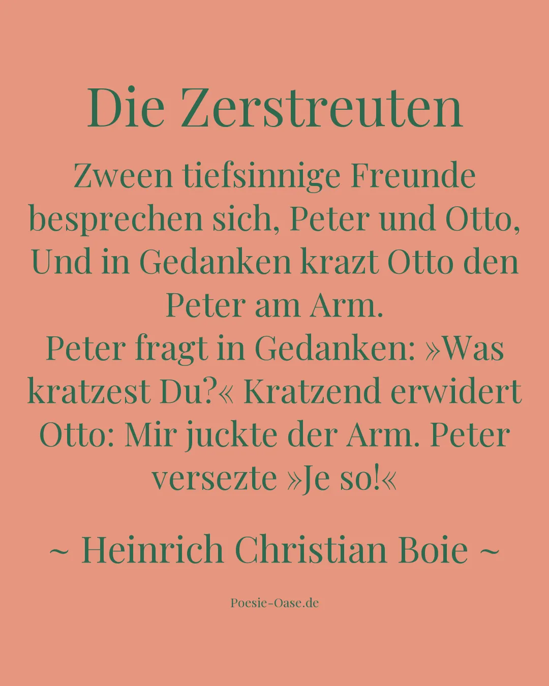 Illustration zu Die Zerstreuten