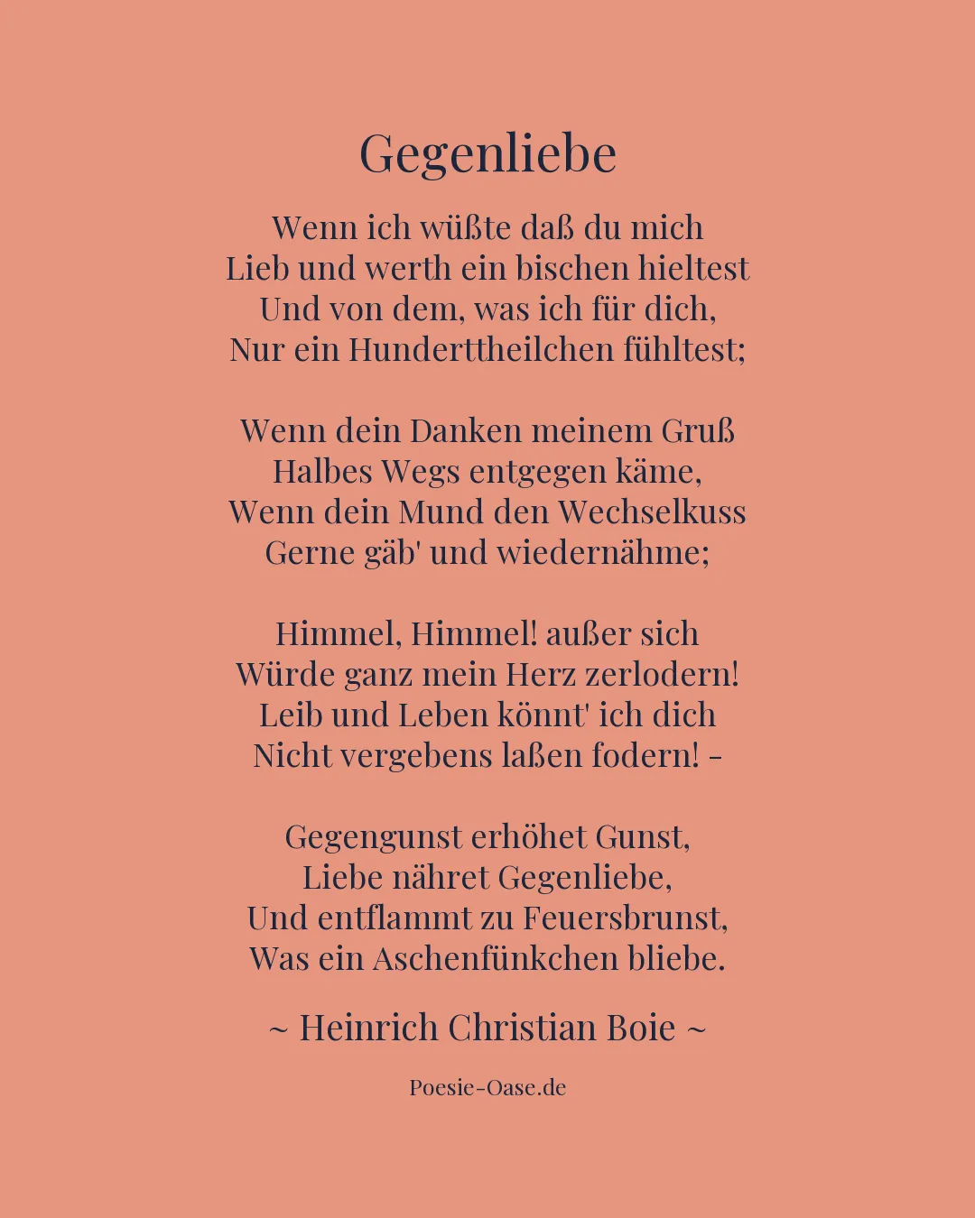 Illustration zu Gegenliebe