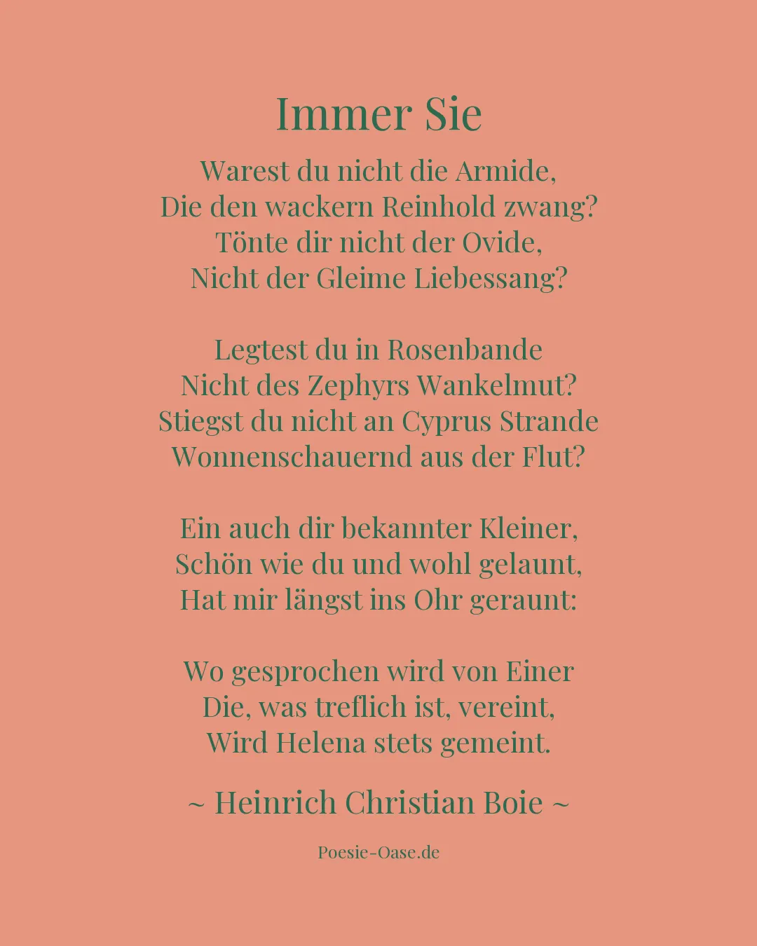 Illustration zu Immer Sie