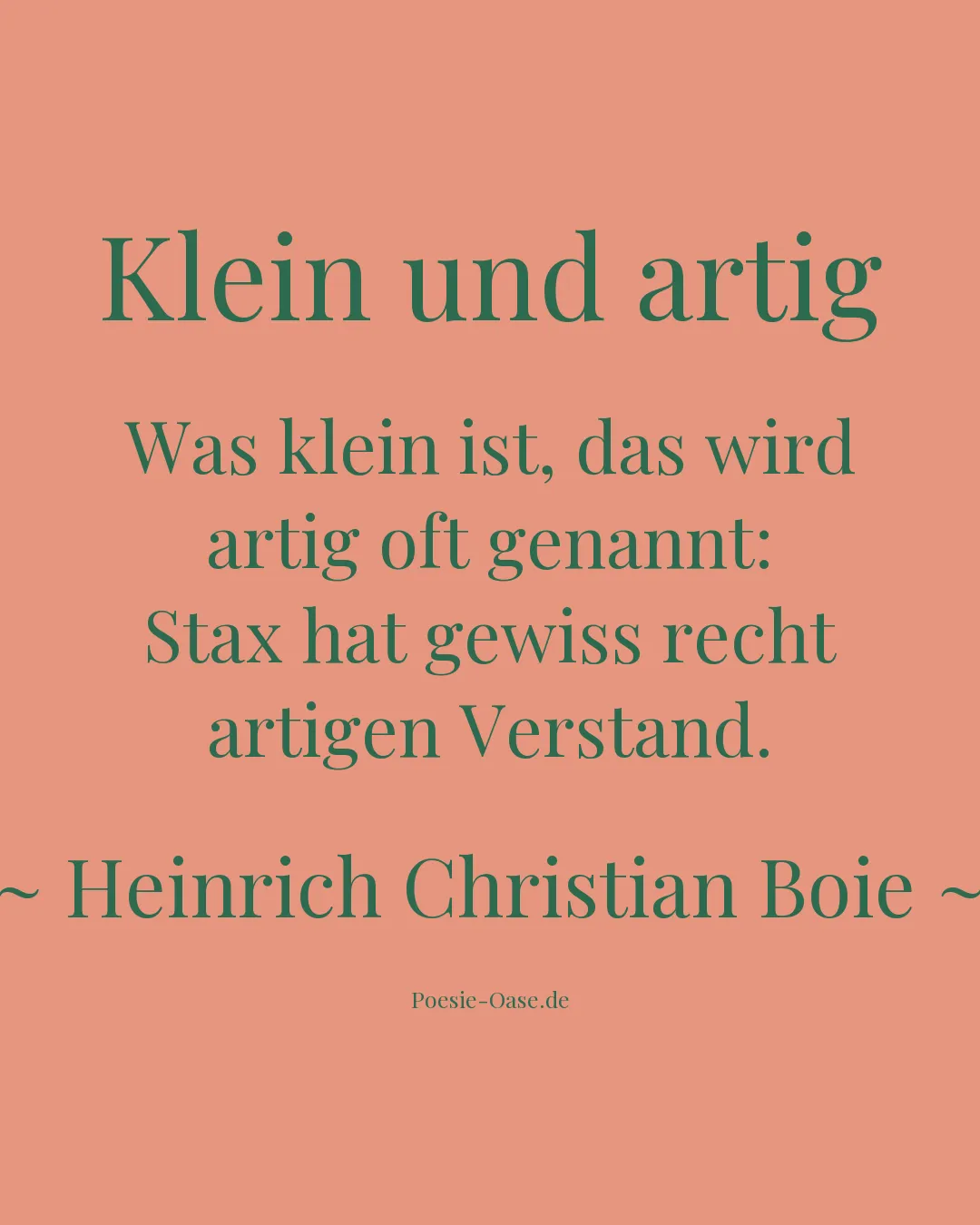 Illustration zu Klein und artig