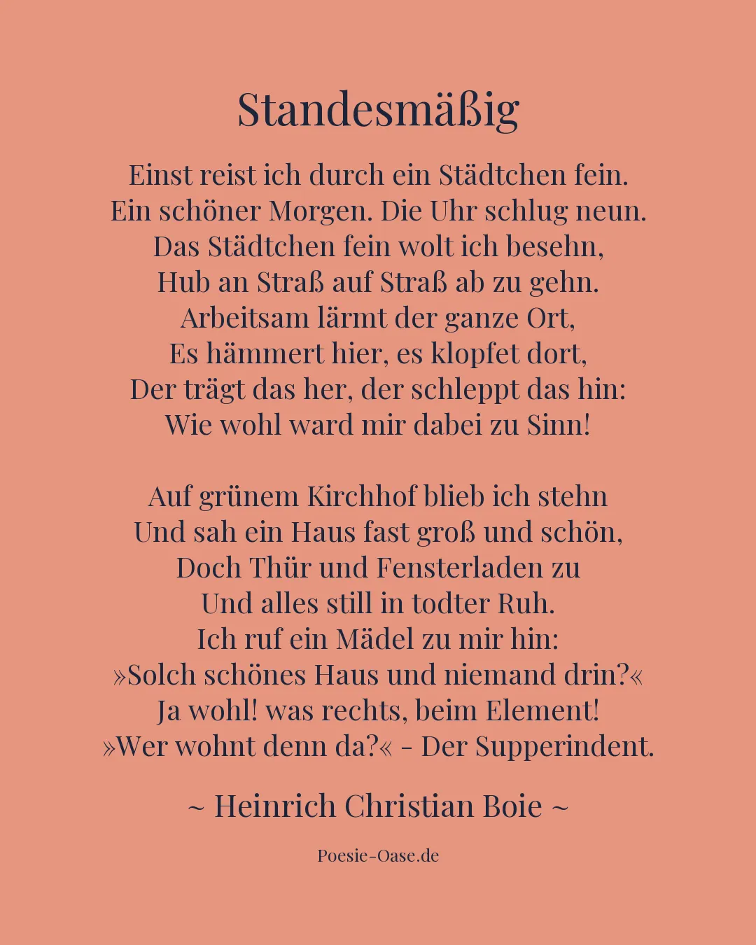 Illustration zu Standesmäßig