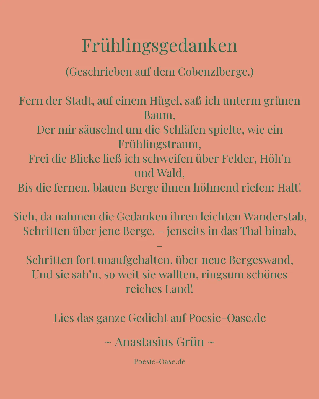 Illustration zu Frühlingsgedanken