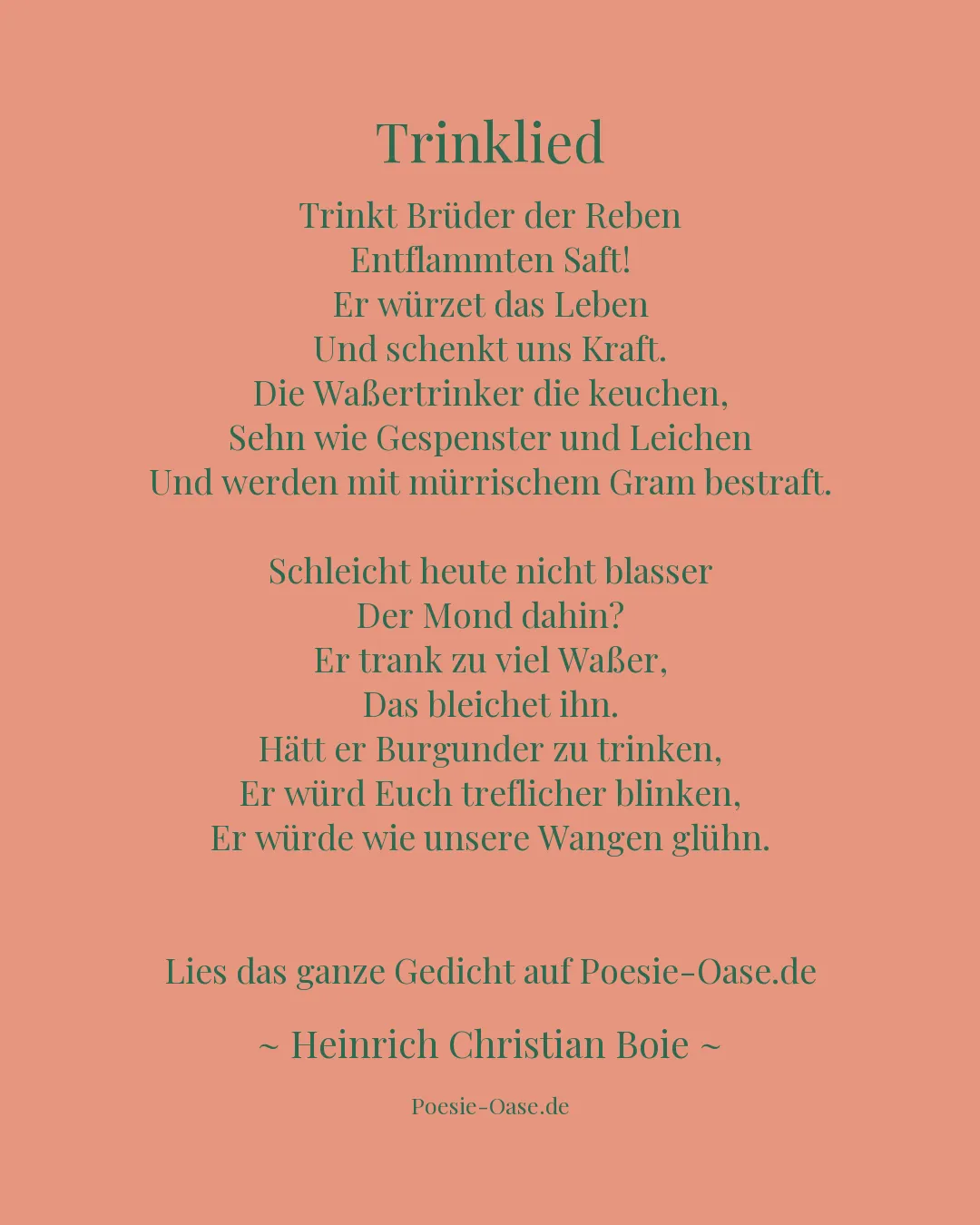 Illustration zu Trinklied