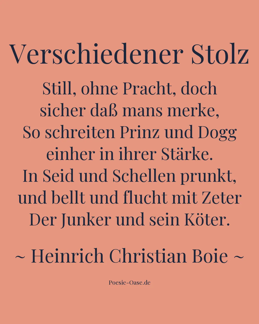 Illustration zu Verschiedener Stolz