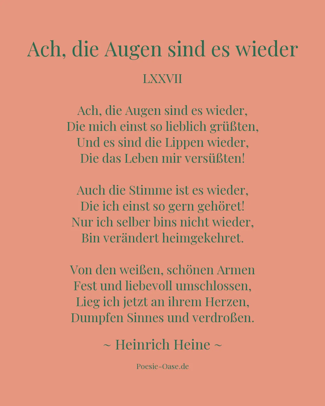 Illustration zu Ach, die Augen sind es wieder